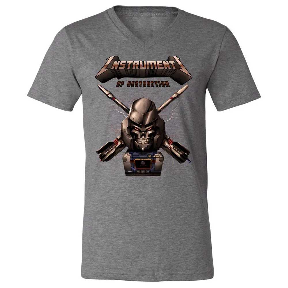 Unisex V-Neck T-Shirt - GJEAQVJM - Deep Heather - 13