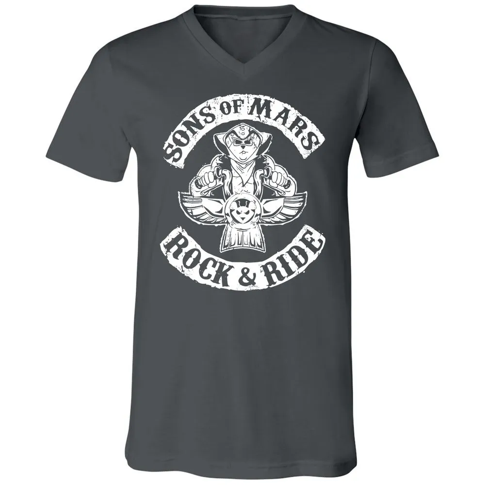Unisex V-Neck T-Shirt - ZUHNMGB4 - Asphalt - 12