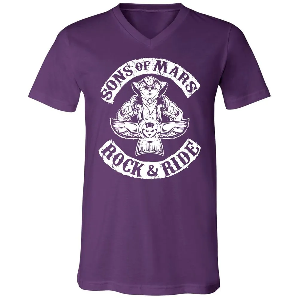 Unisex V-Neck T-Shirt - ZUHNMGB4 - Team Purple - 9