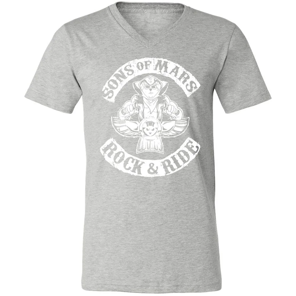 Unisex V-Neck T-Shirt - ZUHNMGB4 - Athletic Heather - 7