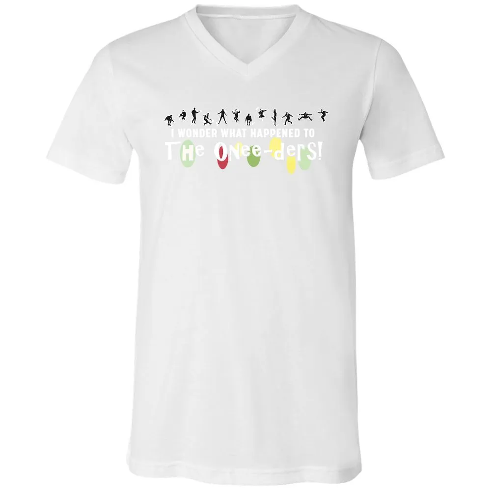 Unisex V-Neck T-Shirt - 7DXAUWNS - White - 5