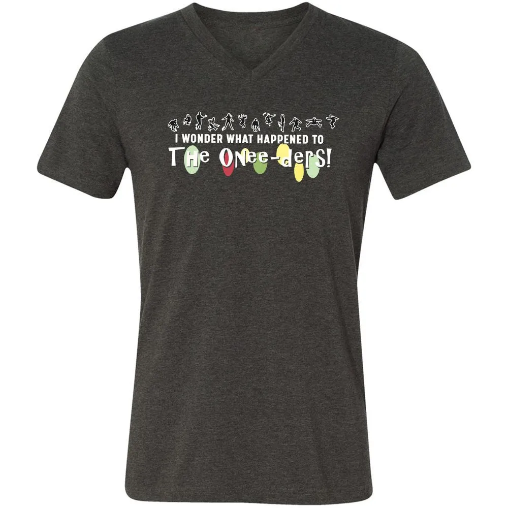 Unisex V-Neck T-Shirt - 7DXAUWNS - Dark Grey Heather - 8