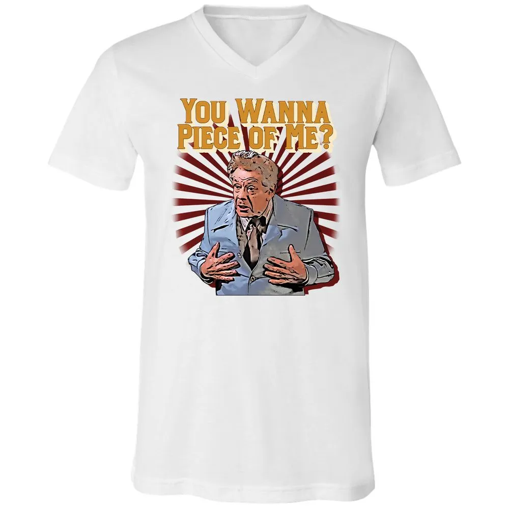 Unisex V-Neck T-Shirt - T6JB8FQQ - White - 5
