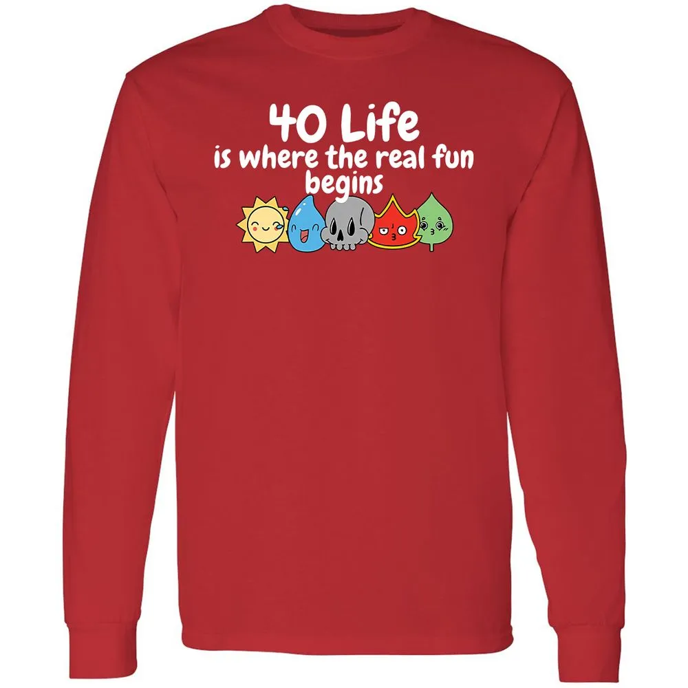 Long Sleeve T-Shirt - 1H3CDHEB - Red - 14