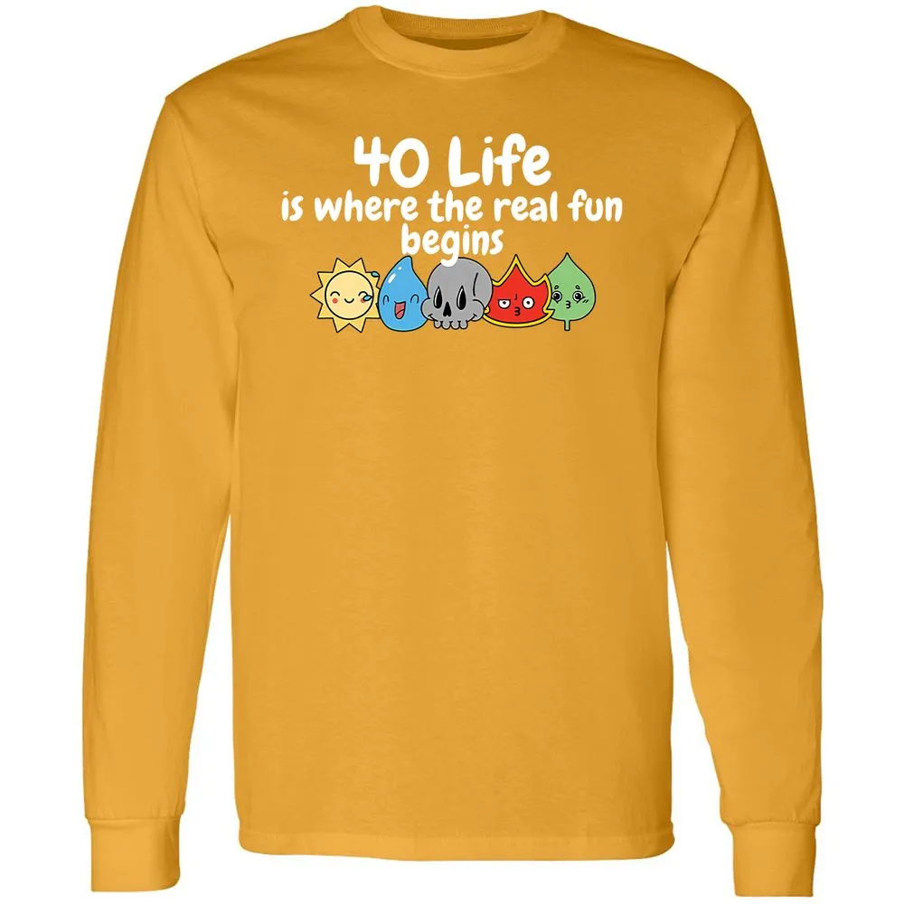 Long Sleeve T-Shirt - 1H3CDHEB - Gold - 9