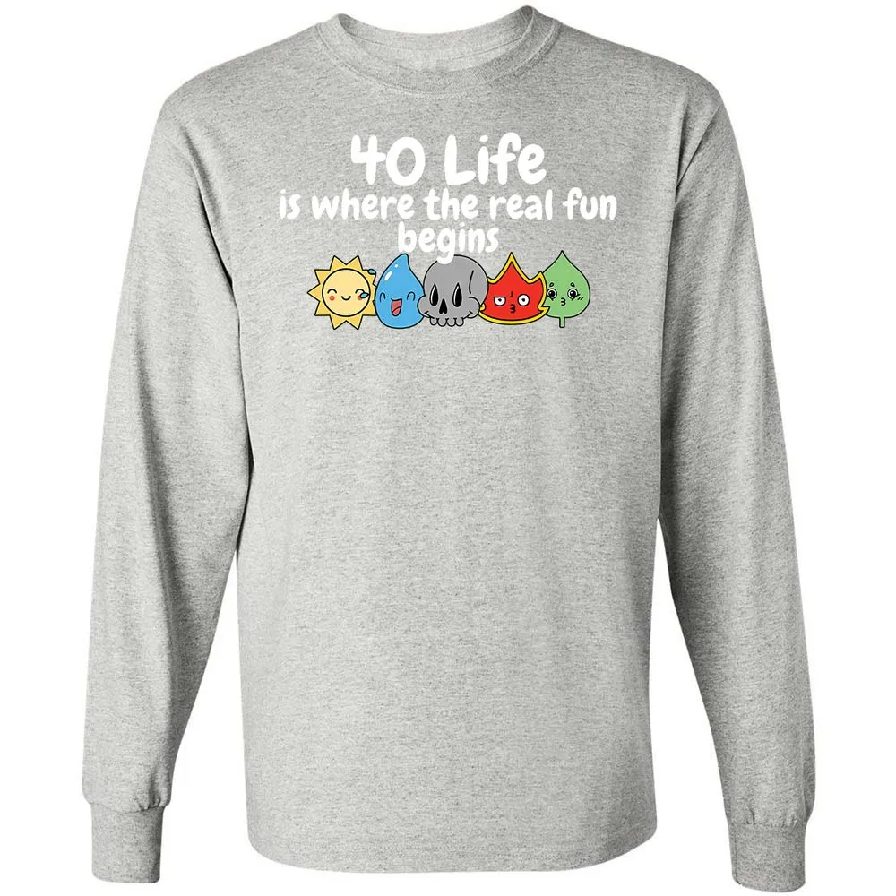 Long Sleeve T-Shirt - 1H3CDHEB - Ash - 7