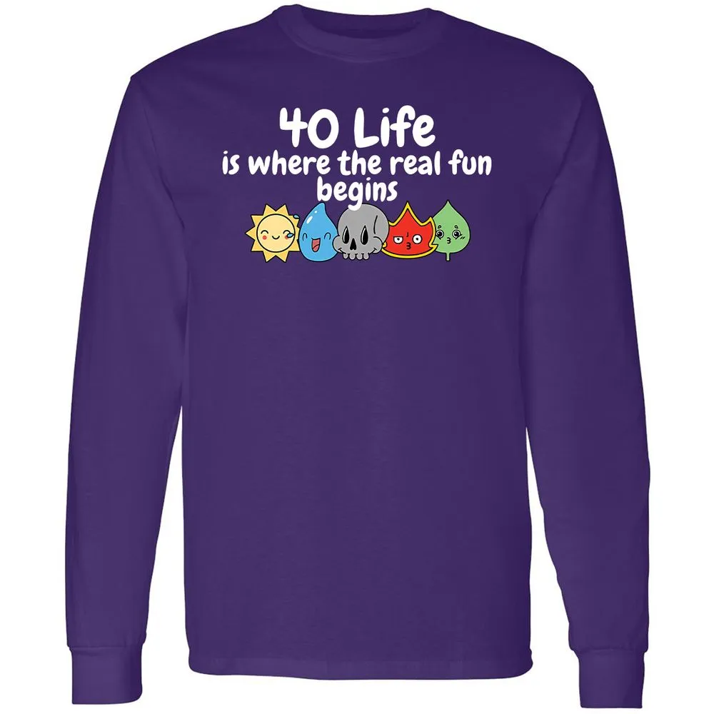 Long Sleeve T-Shirt - 1H3CDHEB - Purple - 13