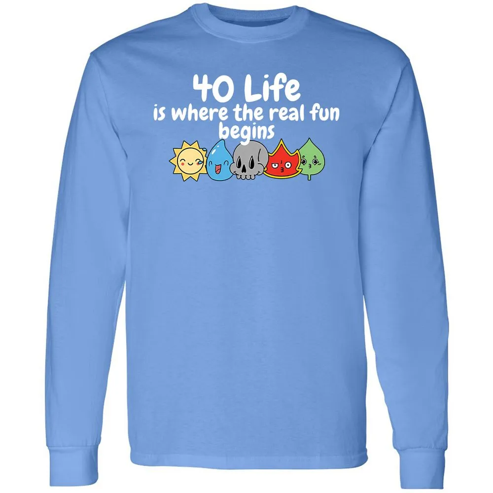 Long Sleeve T-Shirt - 1H3CDHEB - Carolina Blue - 12
