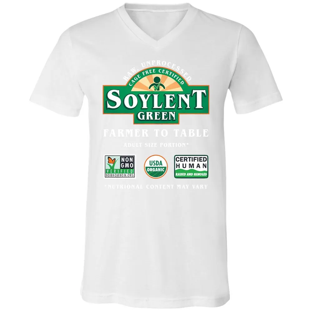 Unisex V-Neck T-Shirt - KNLLZQCZ - White - 5