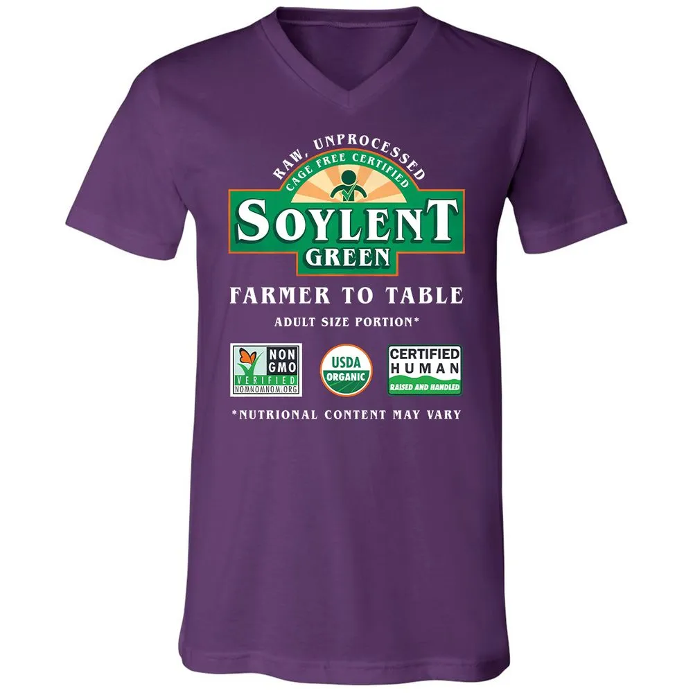 Unisex V-Neck T-Shirt - KNLLZQCZ - Team Purple - 9