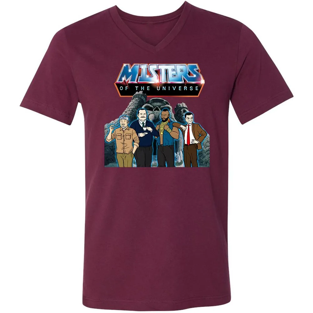 Unisex V-Neck T-Shirt - CRAYZQV6 - Maroon - 6