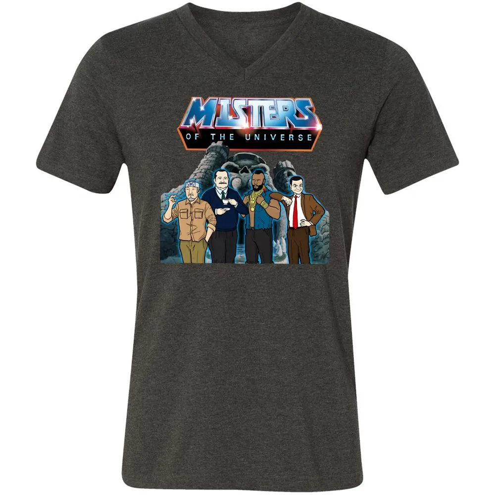 Unisex V-Neck T-Shirt - CRAYZQV6 - Dark Grey Heather - 8