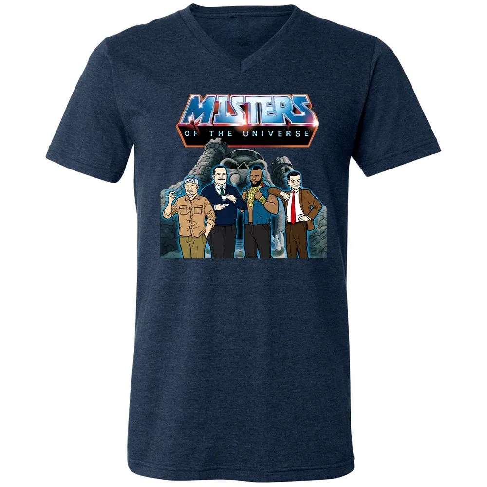 Unisex V-Neck T-Shirt - CRAYZQV6 - Heather Navy - 15
