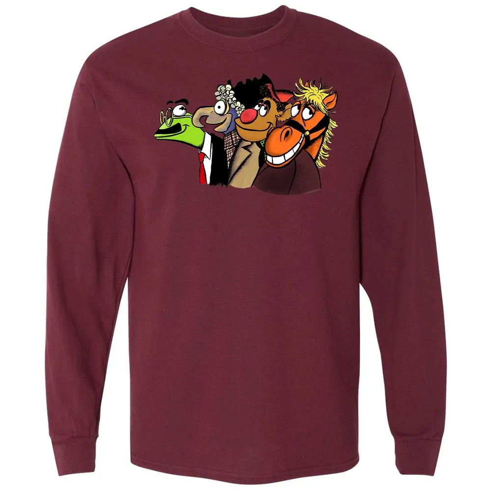Long Sleeve T-Shirt - 1NZPXSAK - Maroon - 11