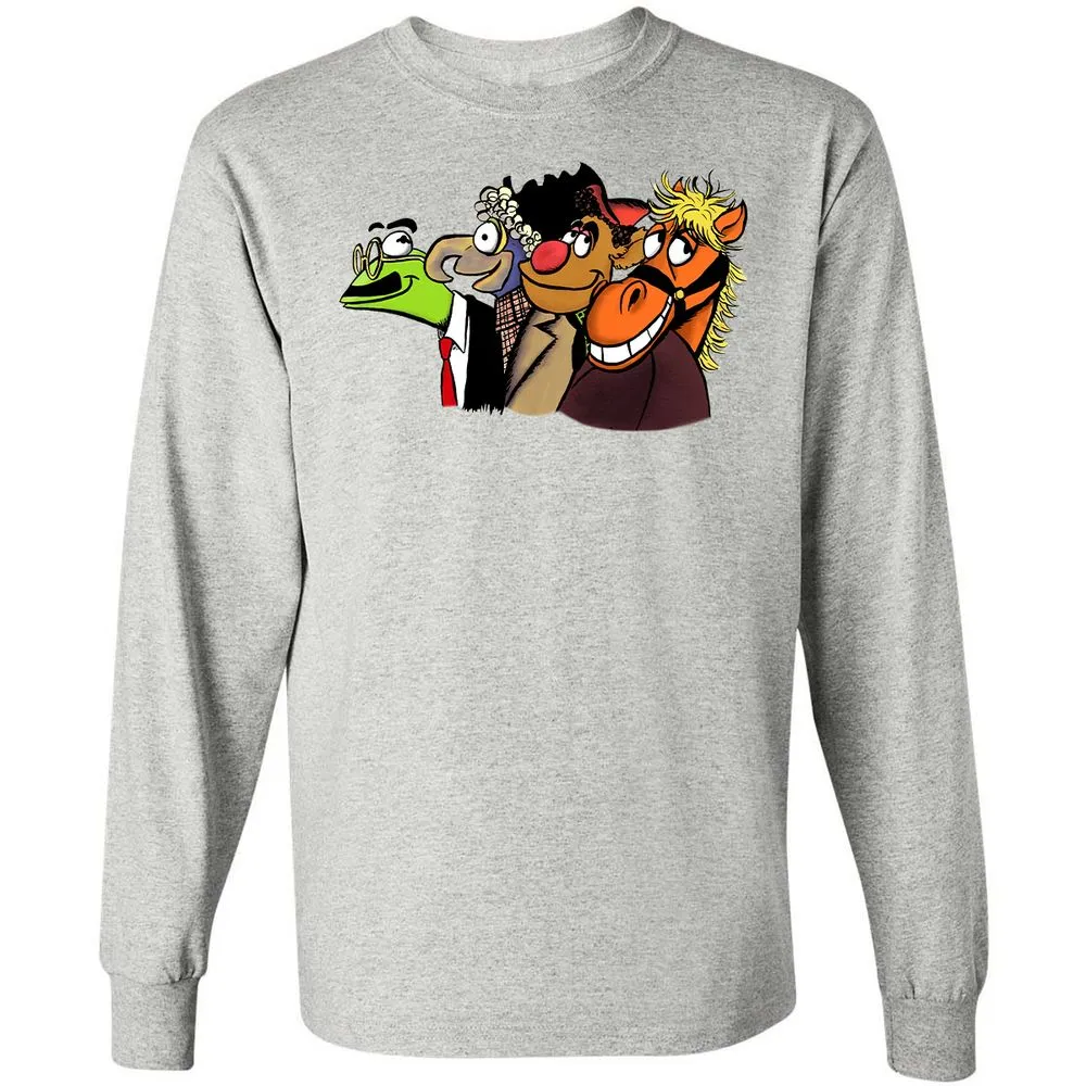 Long Sleeve T-Shirt - 1NZPXSAK - Ash - 7