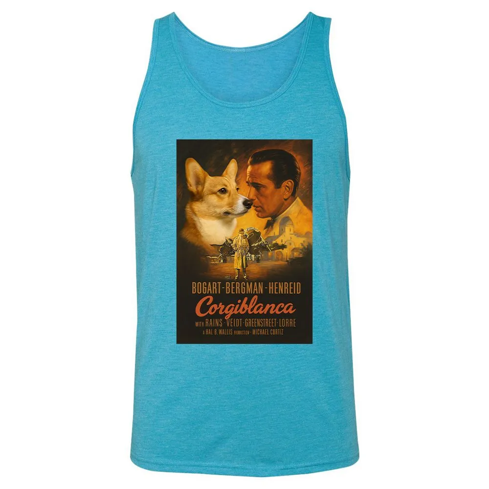 Unisex Jersey Tank - X5NH2W3L - Aqua Triblend - 3