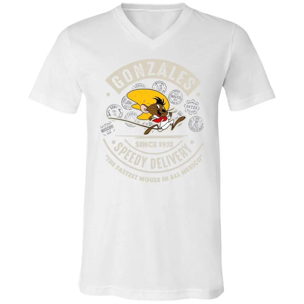 Unisex V-Neck T-Shirt - AA6QHQ7S - White - 5