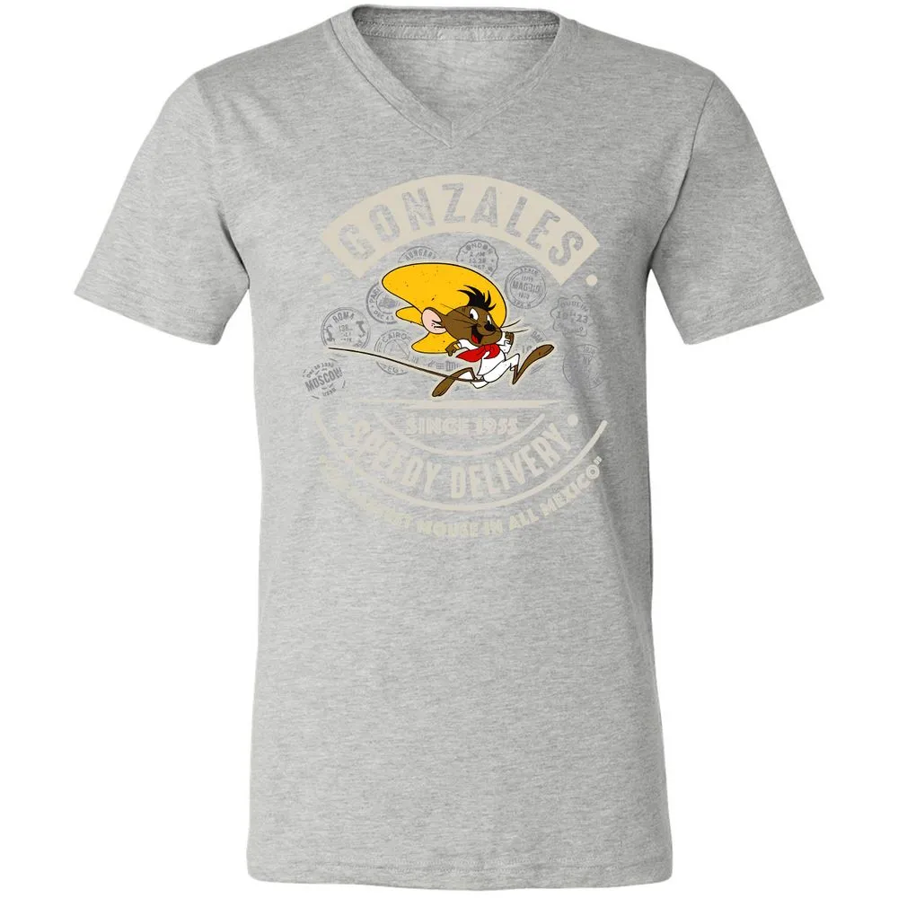 Unisex V-Neck T-Shirt - AA6QHQ7S - Athletic Heather - 7