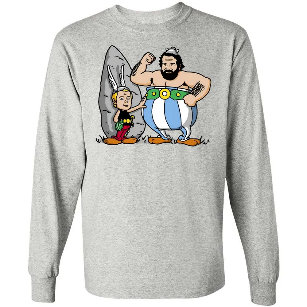 Long Sleeve T-Shirt - 4QMZRHG7 - Ash - 7