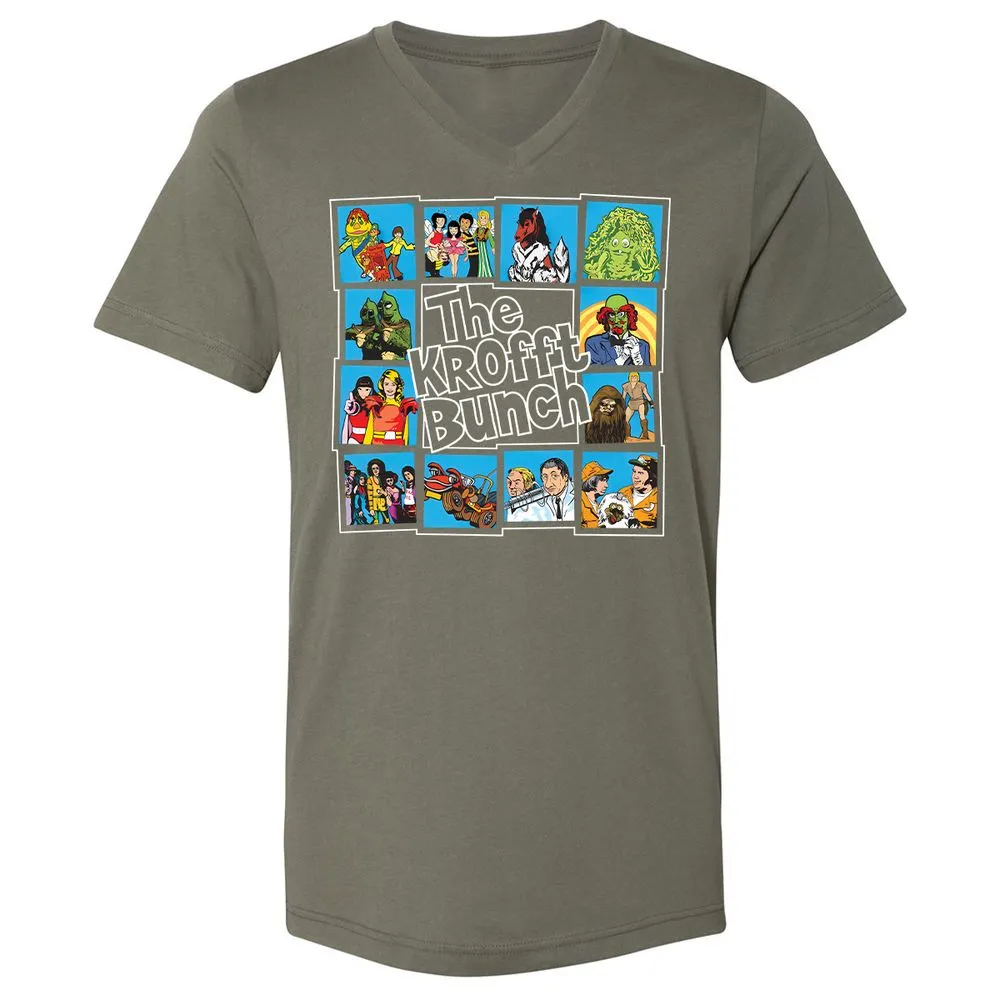 Unisex V-Neck T-Shirt - C388XFBM - Military Green - 10