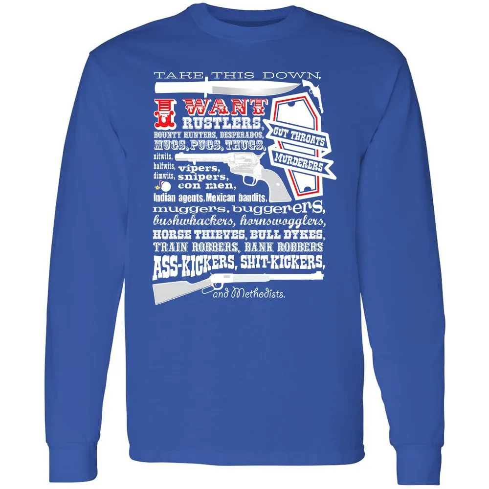 Long Sleeve T-Shirt - A19VDBN8 - Royal - 8