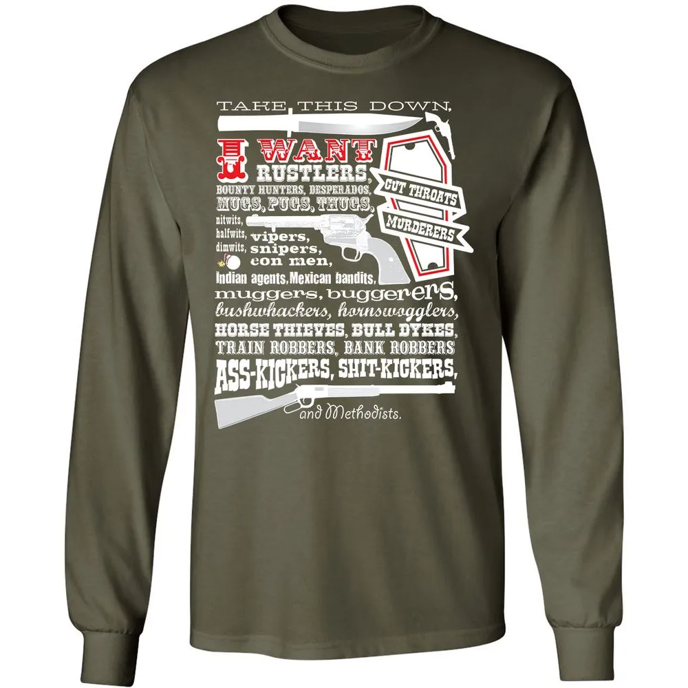 Long Sleeve T-Shirt - A19VDBN8 - Military Green - 16