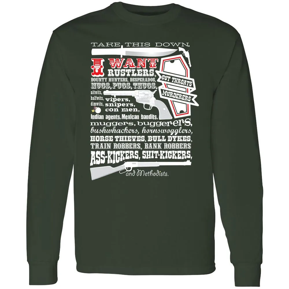 Long Sleeve T-Shirt - A19VDBN8 - Forest Green - 4