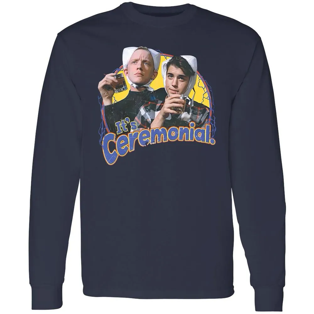Long Sleeve T-Shirt - BBP7ZDFD - Navy - 2