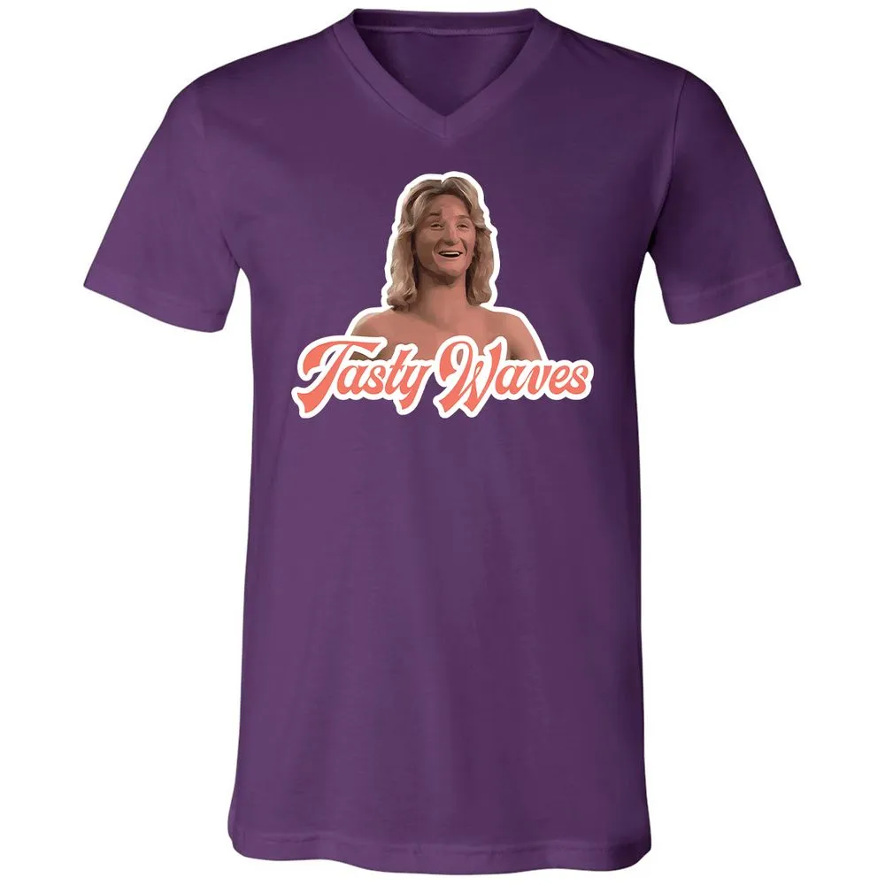 Unisex V-Neck T-Shirt - Y8BE5F7S - Team Purple - 2