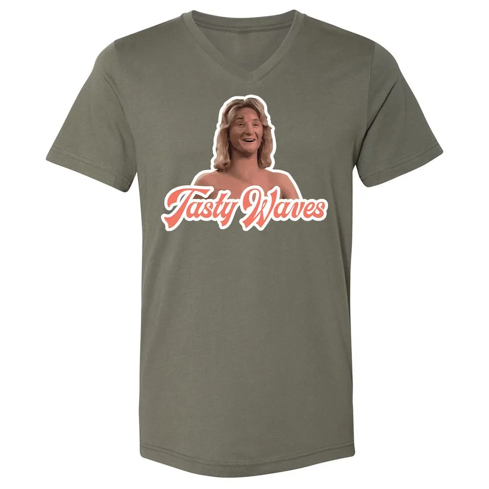 Unisex V-Neck T-Shirt - Y8BE5F7S - Military Green - 10