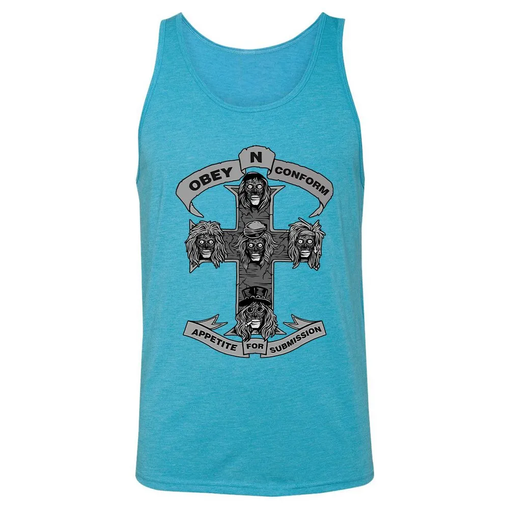 Unisex Jersey Tank - K5X6NM68 - Aqua Triblend - 3