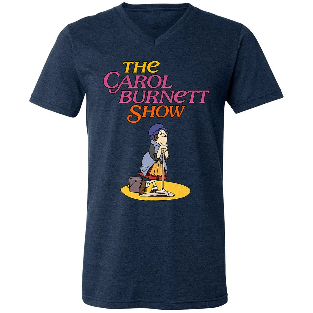 Unisex V-Neck T-Shirt - Z3V1L4M2 - Heather Navy - 15