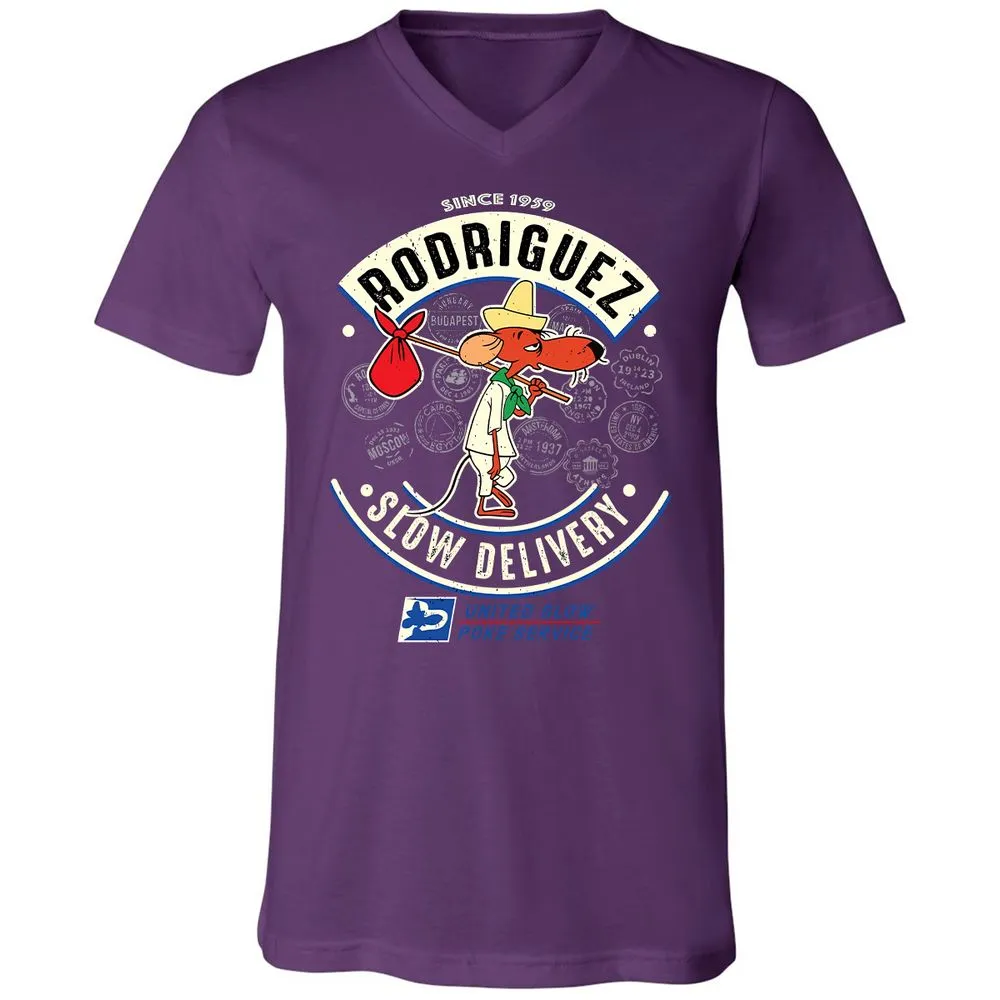 Unisex V-Neck T-Shirt - EJFHH1FP - Team Purple - 9