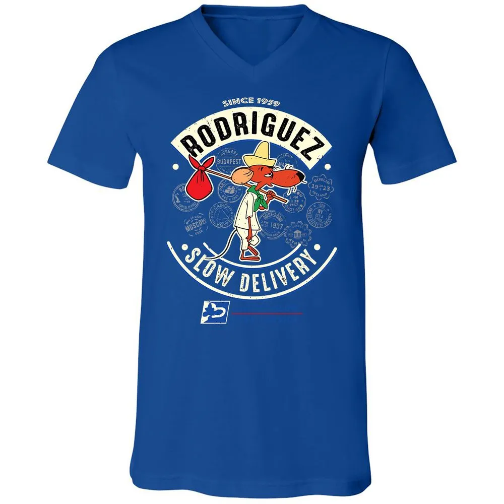 Unisex V-Neck T-Shirt - EJFHH1FP - True Royal - 4