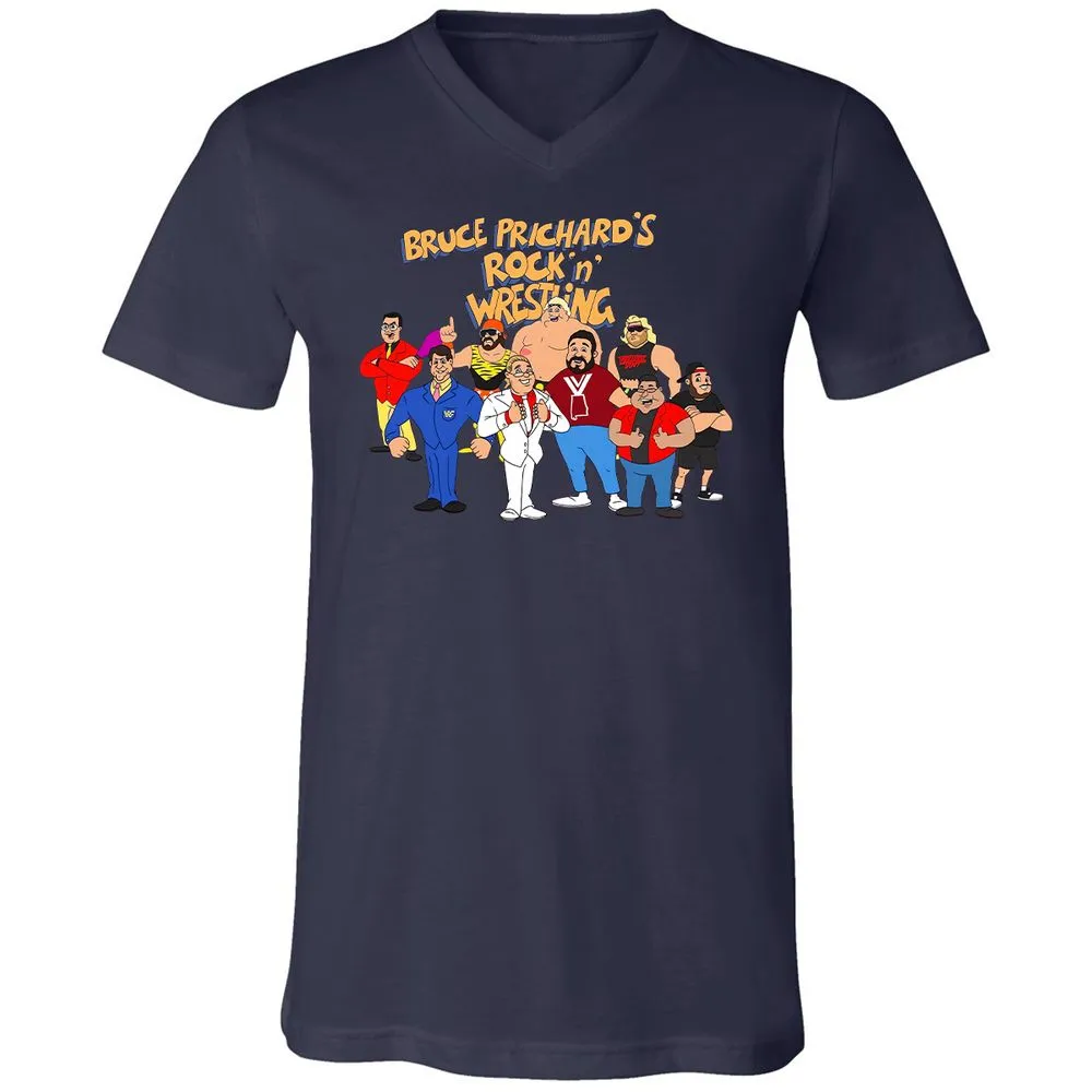Unisex V-Neck T-Shirt - 6PDSJVES - Navy - 9