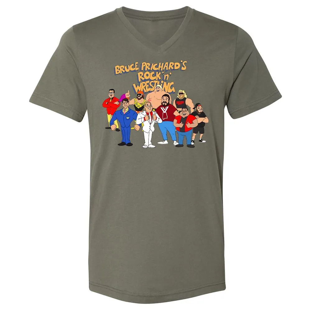 Unisex V-Neck T-Shirt - 6PDSJVES - Military Green - 10