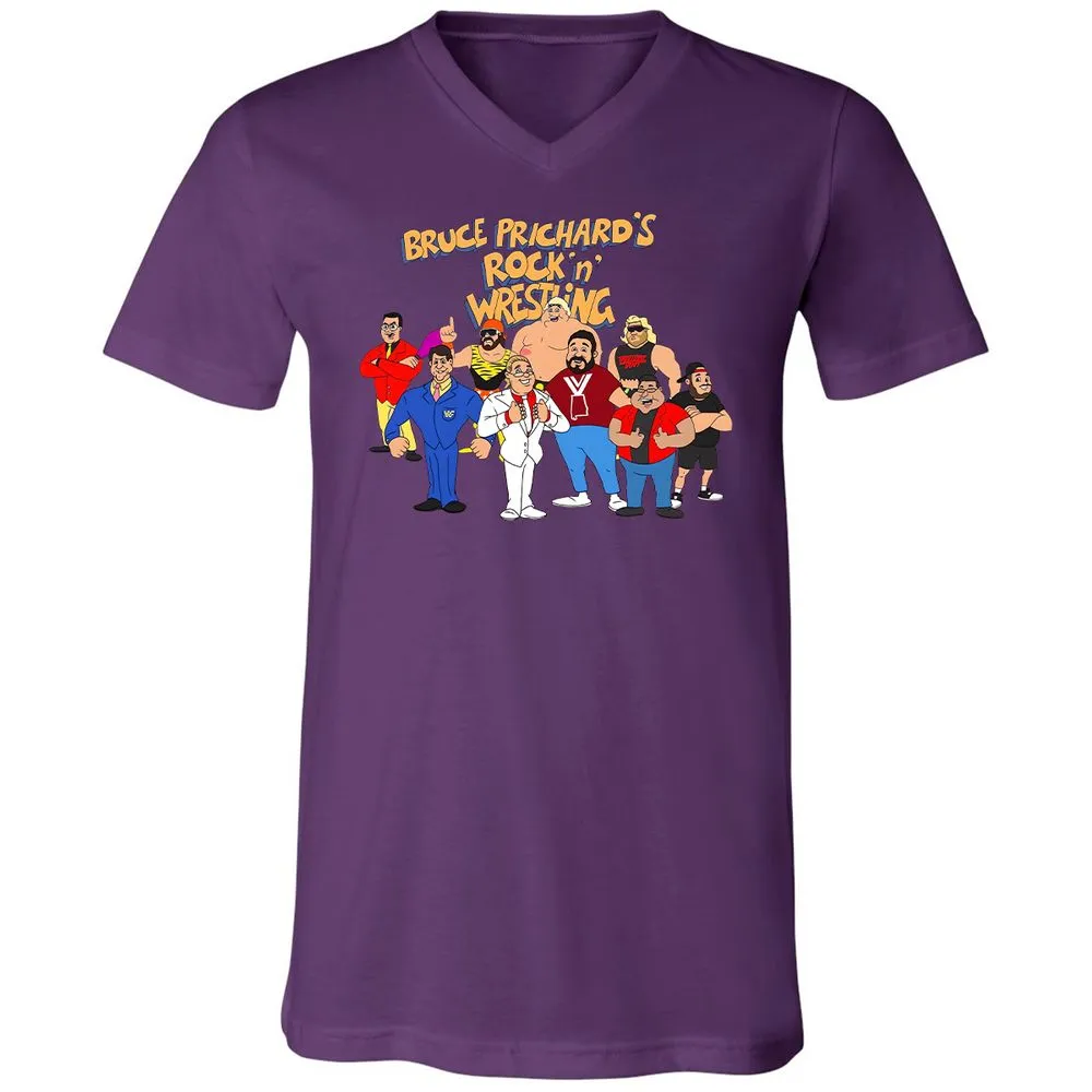 Unisex V-Neck T-Shirt - 6PDSJVES - Team Purple - 2