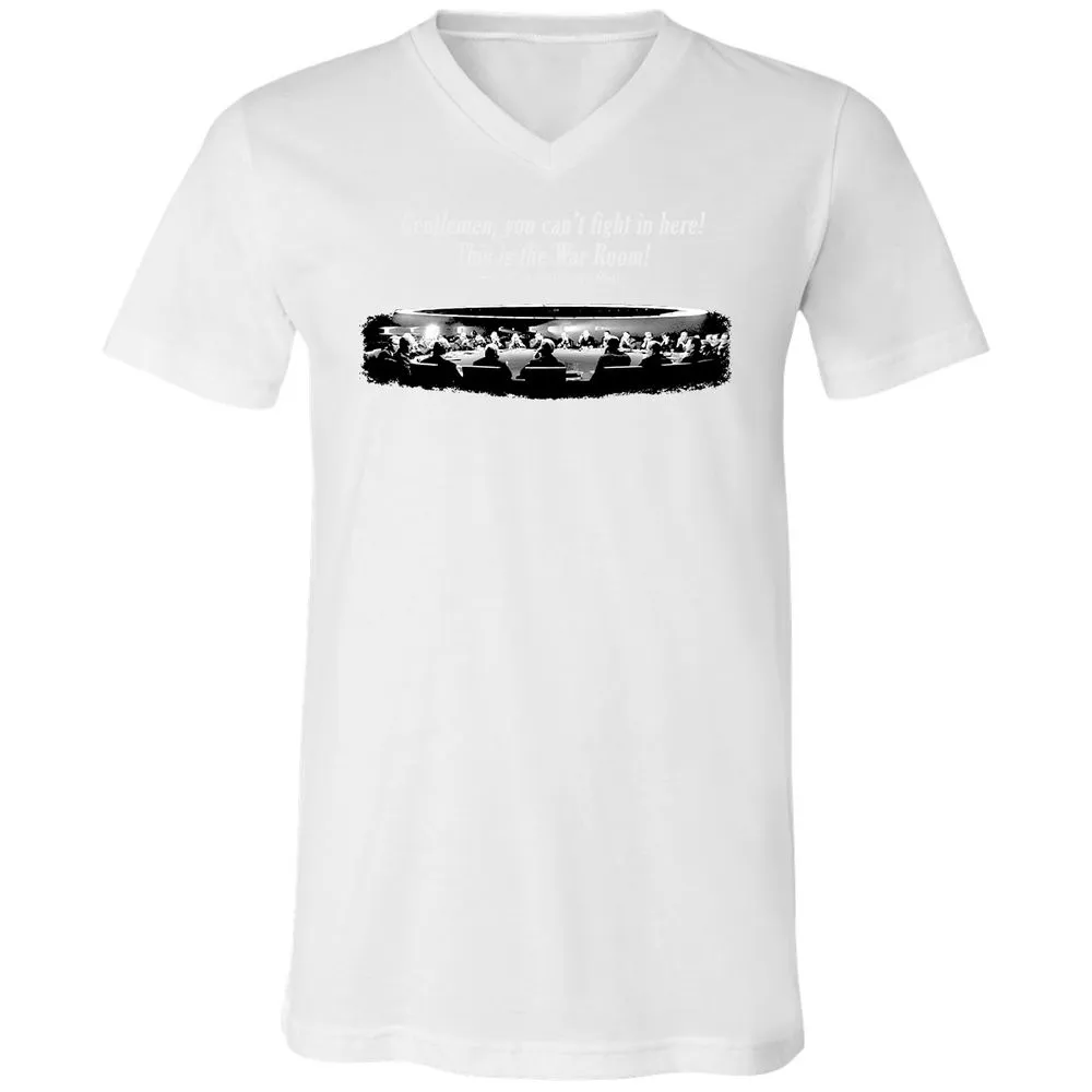 Unisex V-Neck T-Shirt - Y44U5G3Q - White - 5