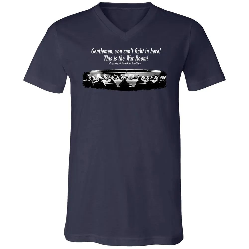 Unisex V-Neck T-Shirt - Y44U5G3Q - Navy - 2