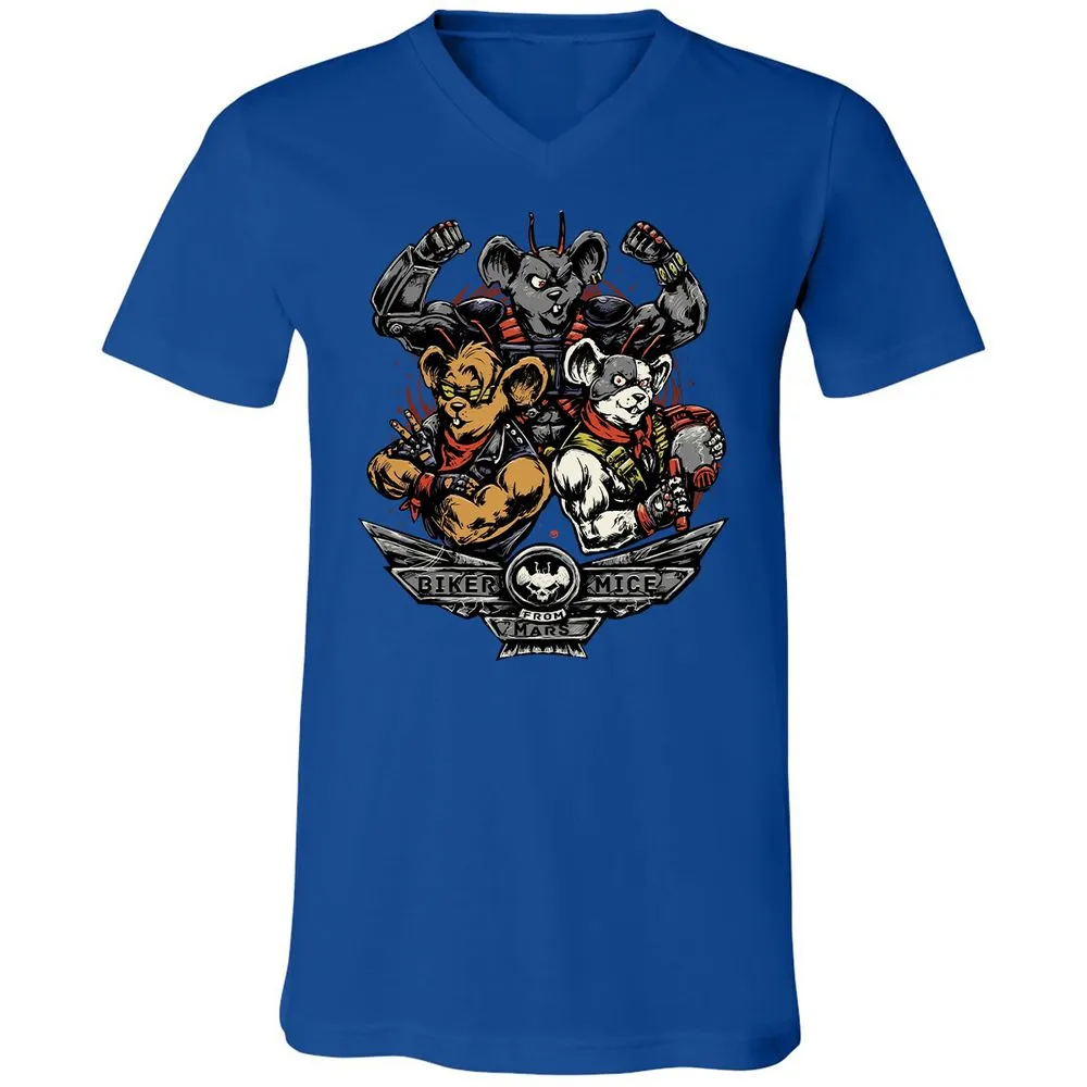 Unisex V-Neck T-Shirt - Z51R8RRB - True Royal - 4