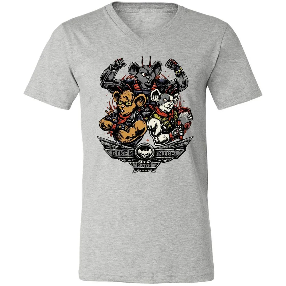 Unisex V-Neck T-Shirt - Z51R8RRB - Athletic Heather - 7