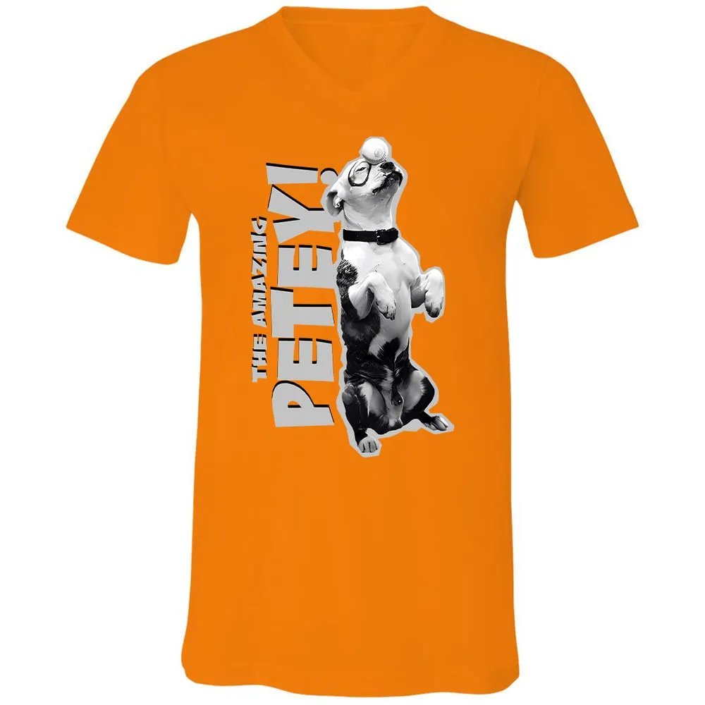 Unisex V-Neck T-Shirt - GTA4QVXH - Orange - 11