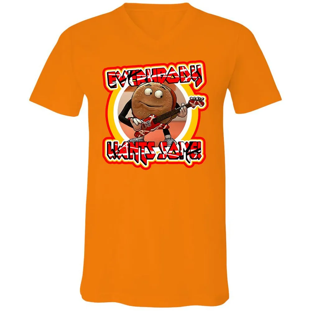 Unisex V-Neck T-Shirt - 32RDSBDE - Orange - 11