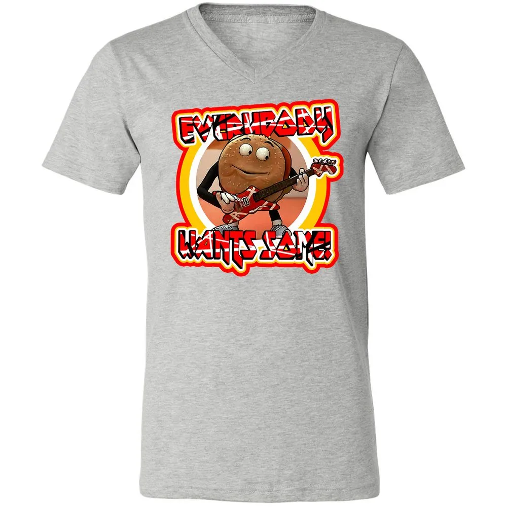 Unisex V-Neck T-Shirt - 32RDSBDE - Athletic Heather - 7