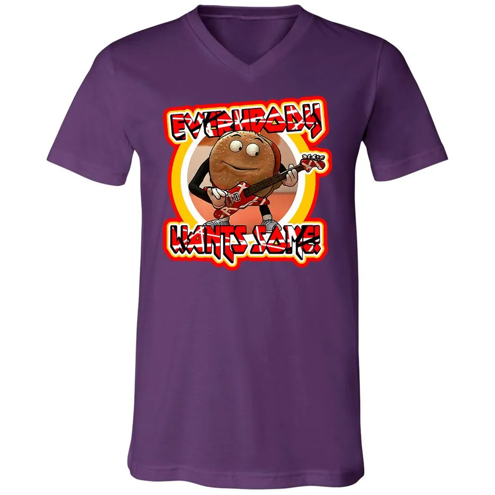 Unisex V-Neck T-Shirt - 32RDSBDE - Team Purple - 9