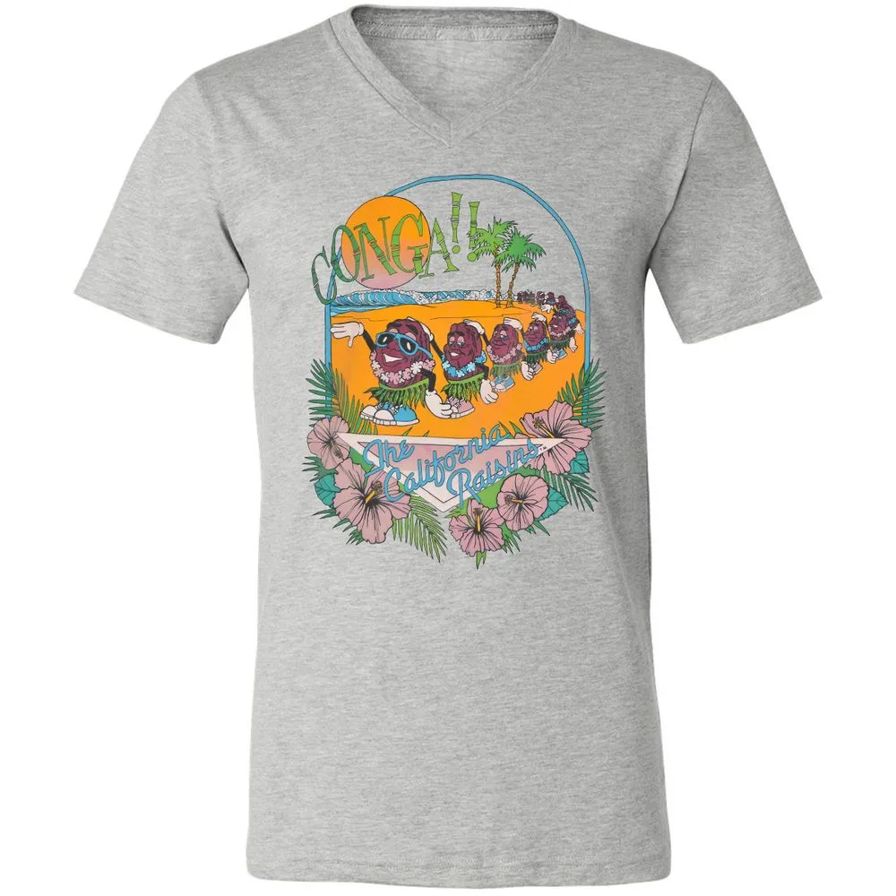 Unisex V-Neck T-Shirt - 8EHVT8N9 - Athletic Heather - 7