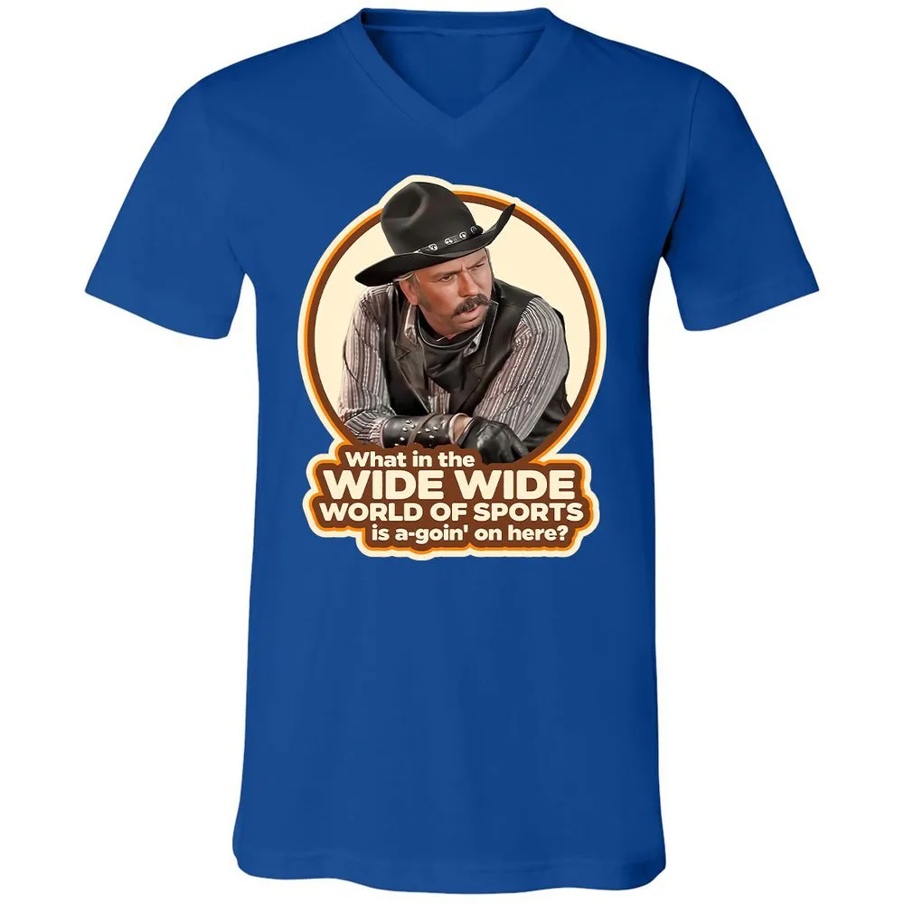 Unisex V-Neck T-Shirt - 35YS9WUT - True Royal - 4