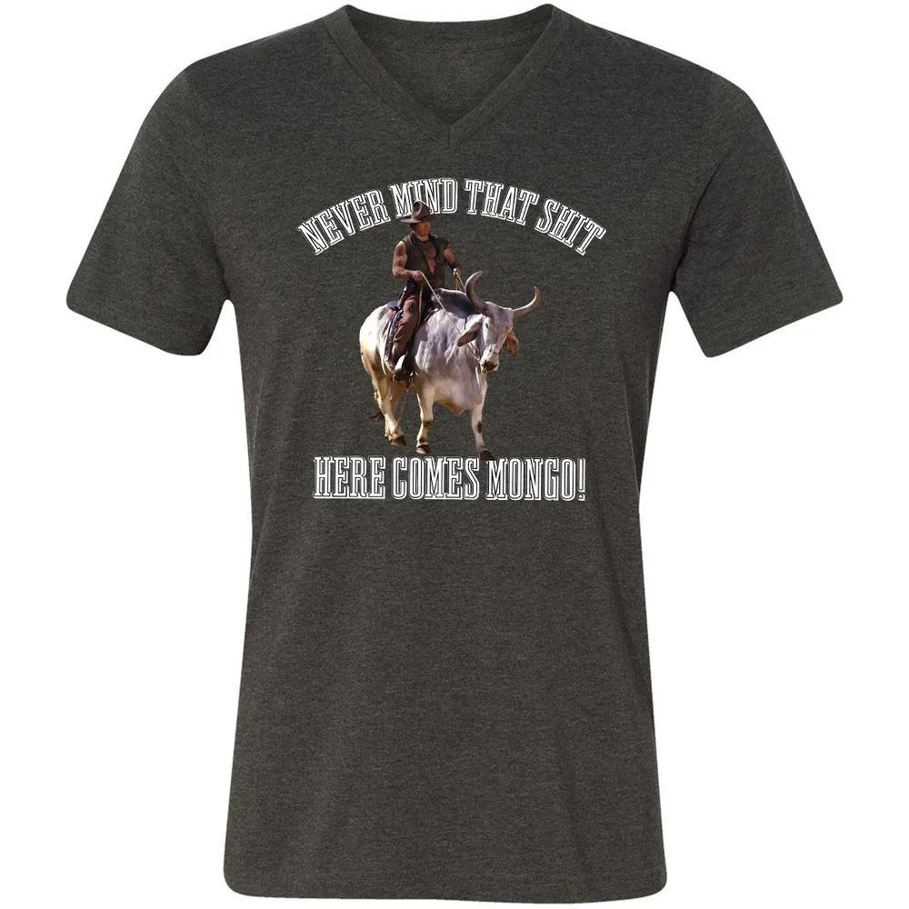 Unisex V-Neck T-Shirt - MV1V3Q4A - Dark Grey Heather - 8