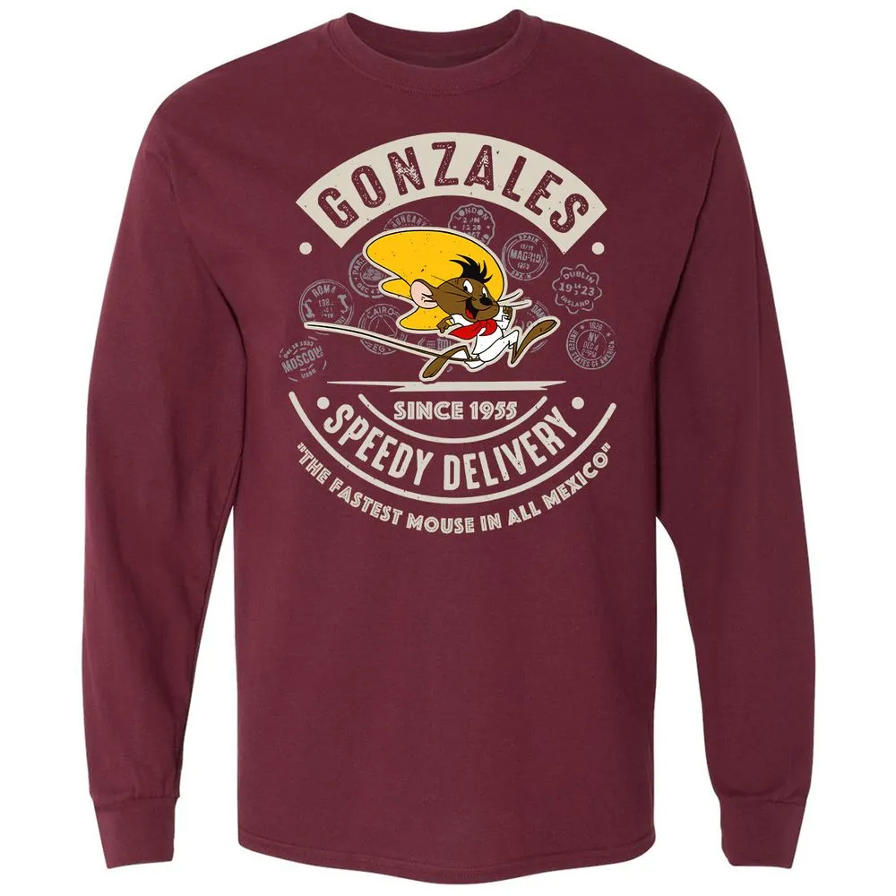 Long Sleeve T-Shirt - YRKE4GL3 - Maroon - 11