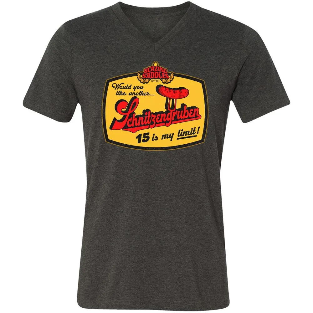 Unisex V-Neck T-Shirt - BSTA7B6U - Dark Grey Heather - 8